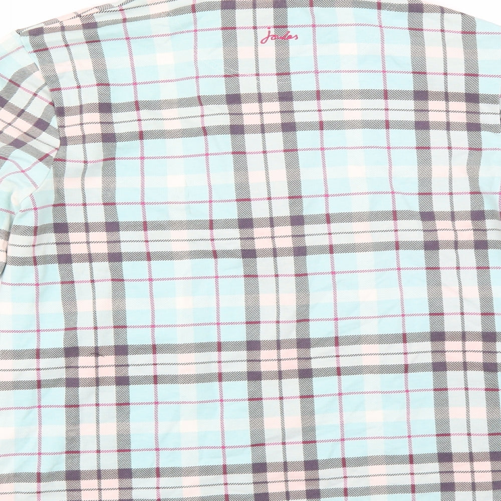 Joules Womens Green Check  Full Zip Jumper Size M