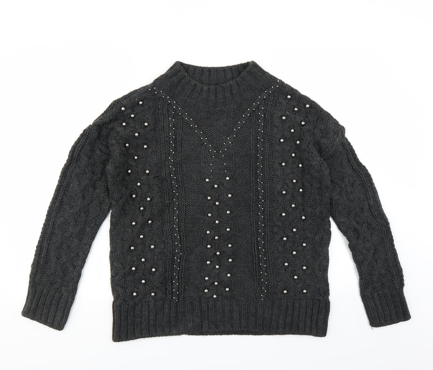 H&M Womens Grey   Pullover Jumper Size XS