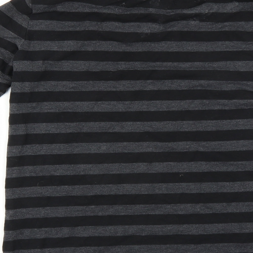 Primark Womens Grey Striped  Basic T-Shirt Size 14