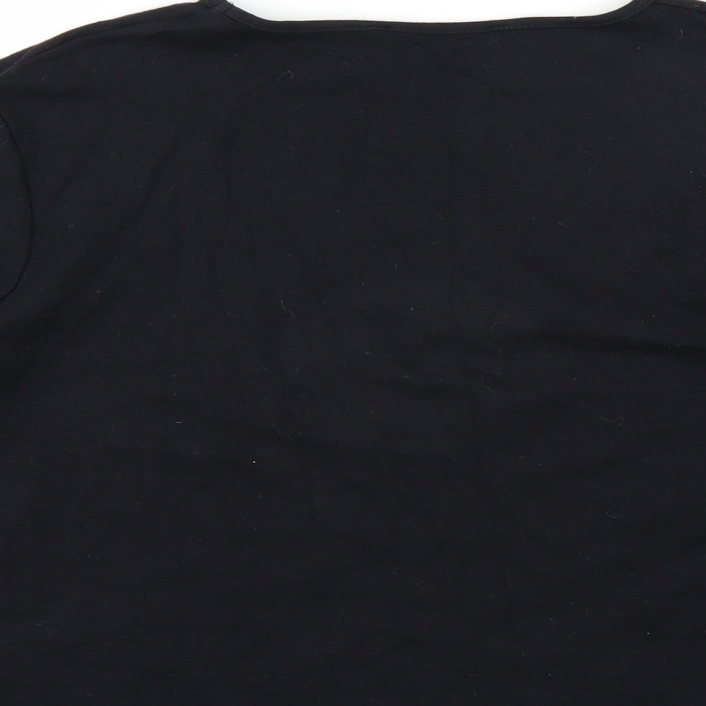 Dorothy Perkins Womens Black   Basic T-Shirt Size 18  - LIPS