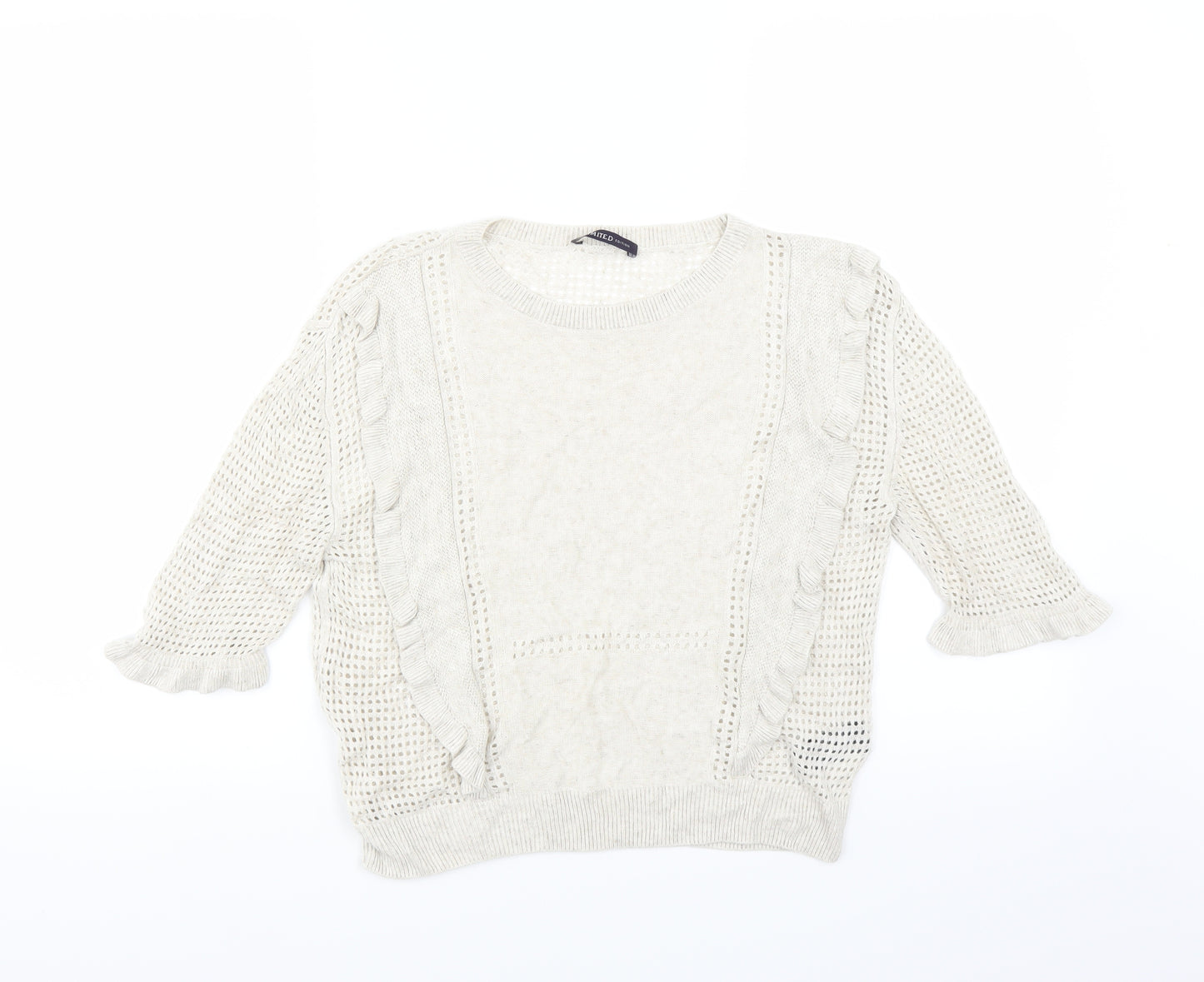 Marks and Spencer Womens Beige   Pullover Jumper Size 10