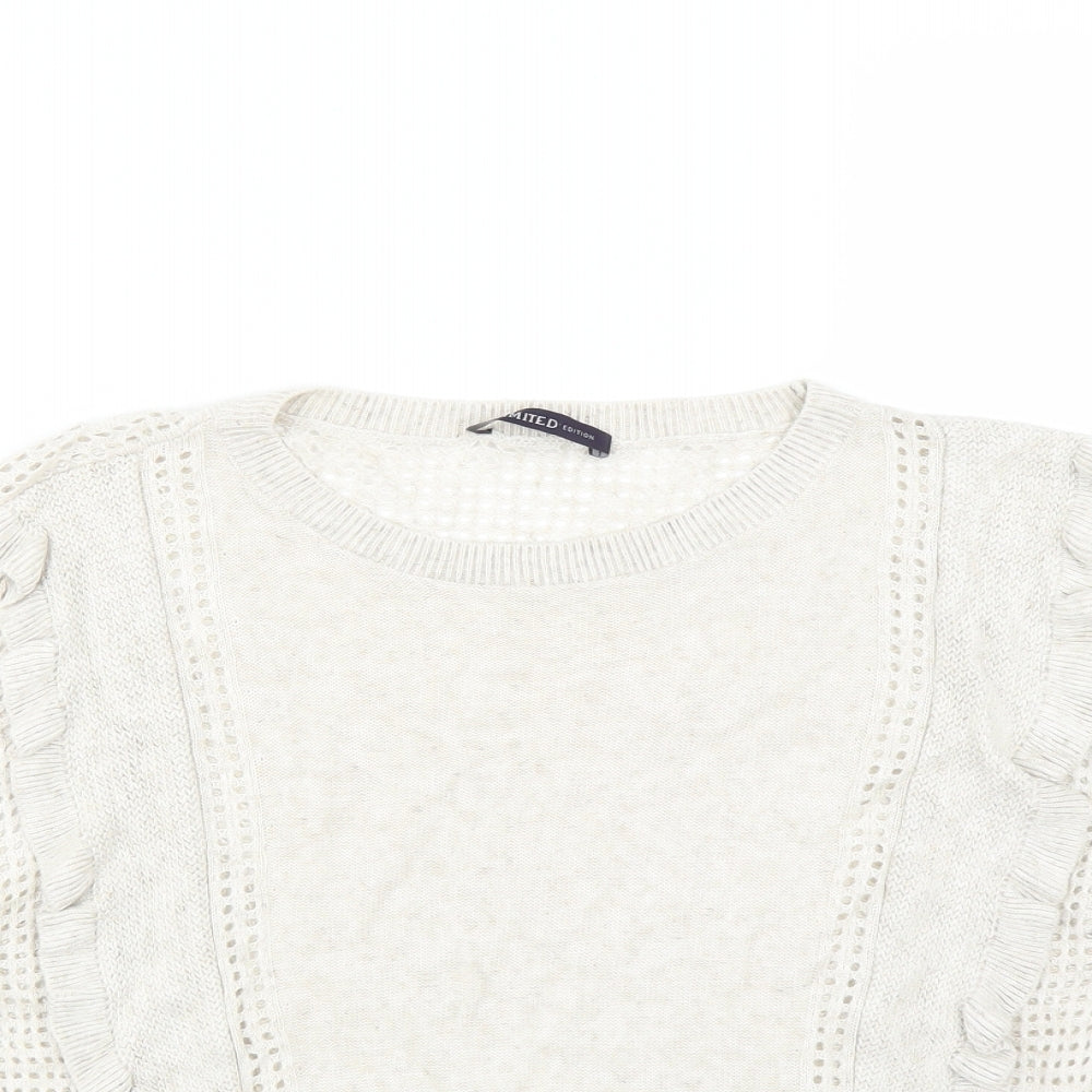 Marks and Spencer Womens Beige   Pullover Jumper Size 10