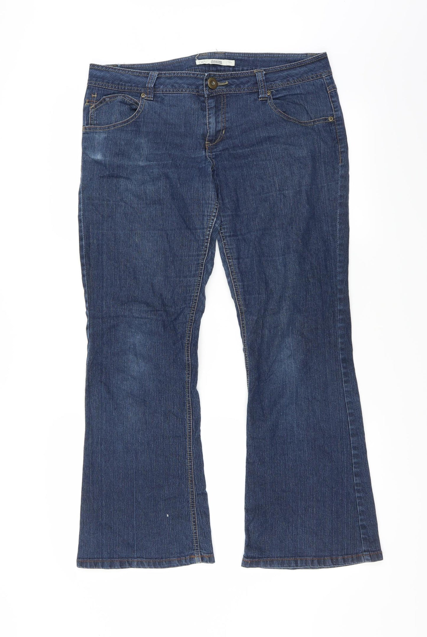 Dorothy Perkins Womens Blue   Bootcut Jeans Size 14 L29 in
