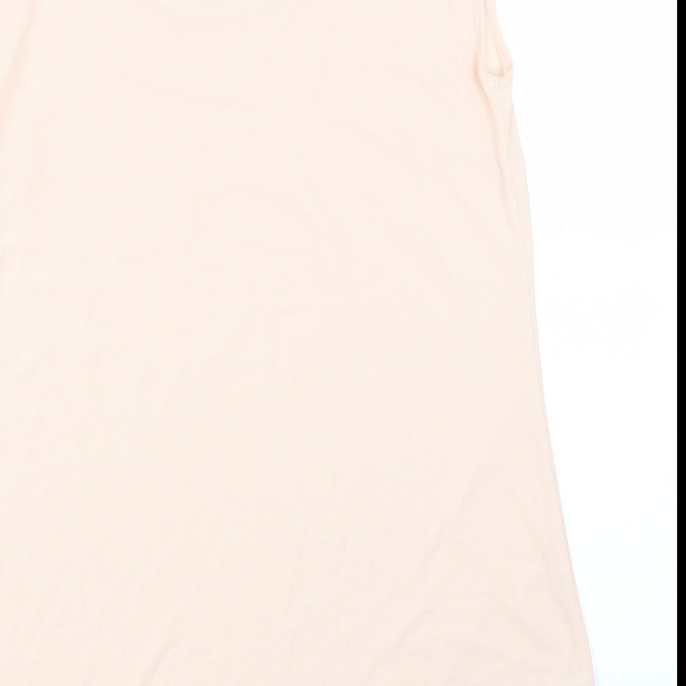 Preworn Womens Pink   Basic Blouse Size M  - Asymmetric Hem