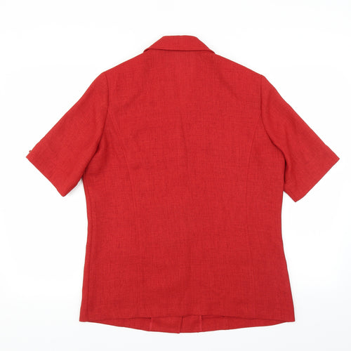 pier angelini Womens Red   Basic Blouse Size 12