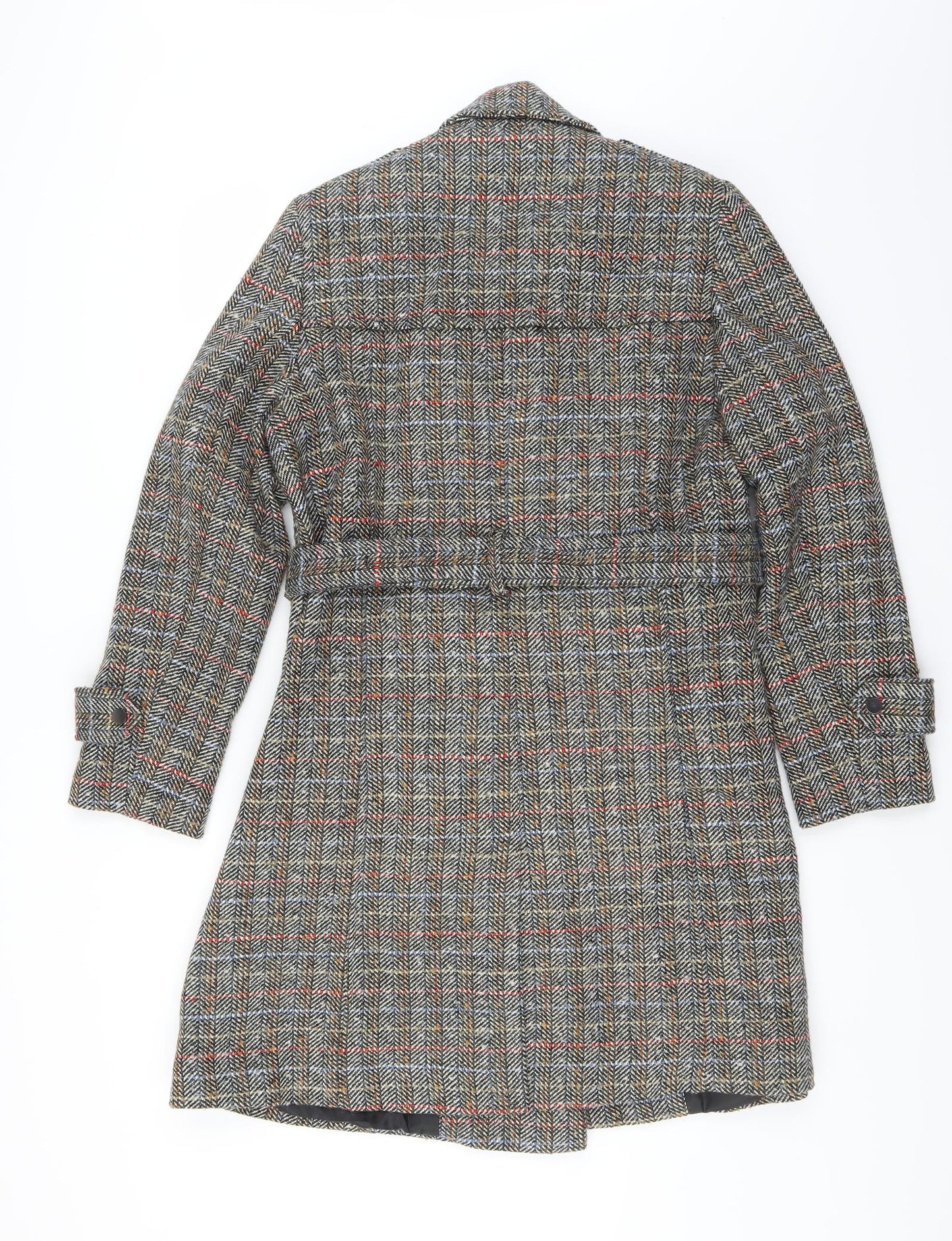 Sainsburys Womens Black Check  Jacket Coat Size 16