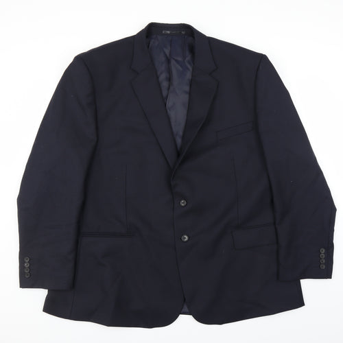Slaters Mens Blue   Jacket Suit Jacket Size 54