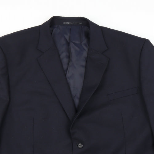 Slaters Mens Blue   Jacket Suit Jacket Size 54