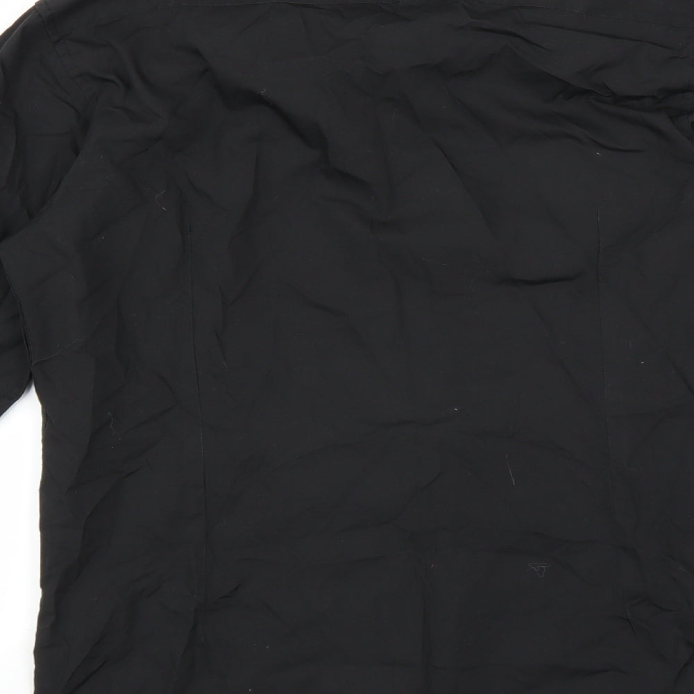 Burton Mens Black    Dress Shirt Size 14.5