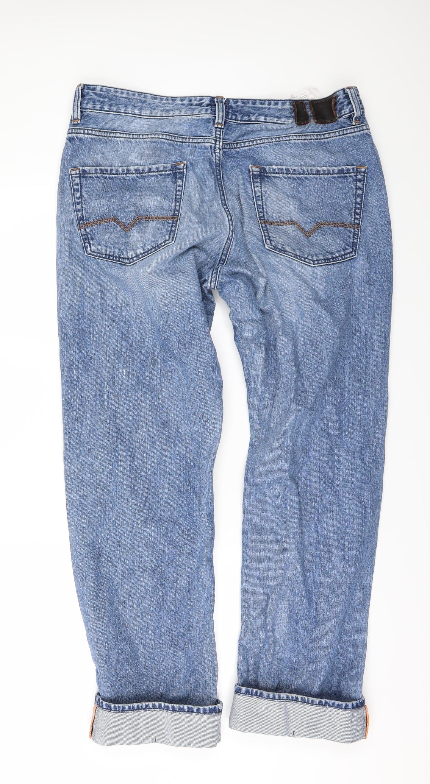 Boss Orange Mens Blue   Straight Jeans Size 35 L29 in