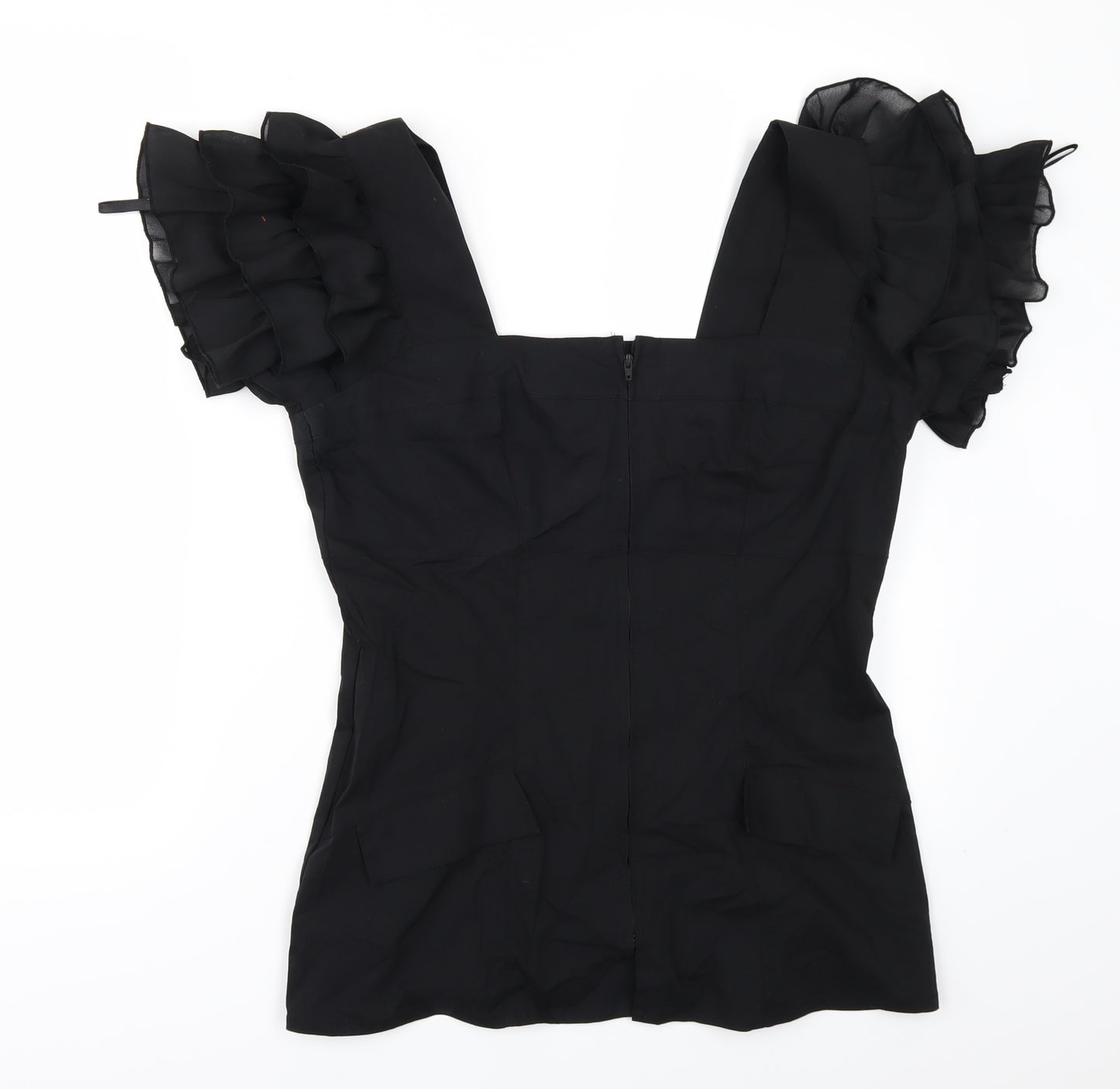 DIEGO REIGA Womens Black   Tunic Blouse Size 6