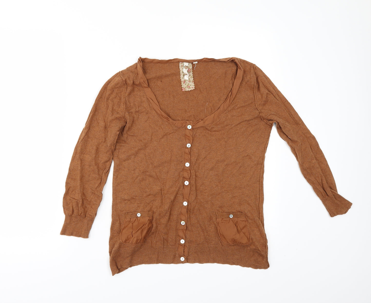 White Stuff Womens Brown   Cardigan Jumper Size 12