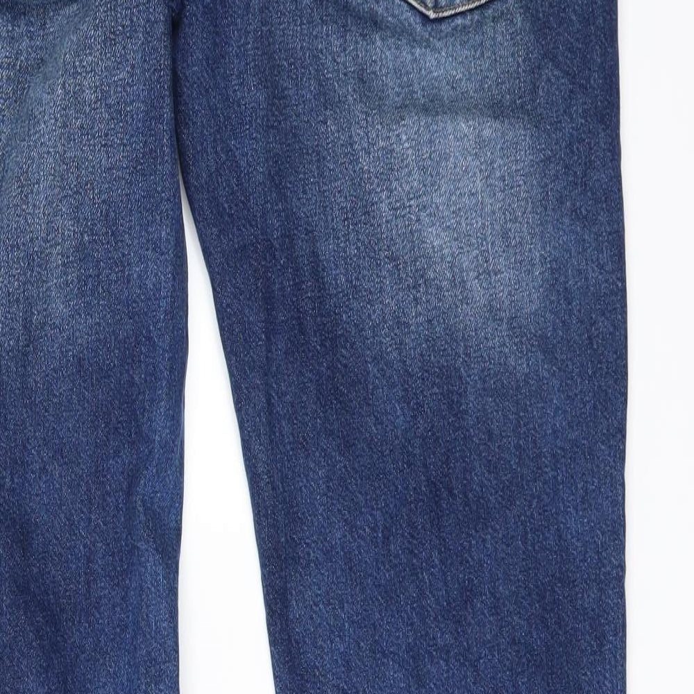 Pull&Bear Mens Blue  Denim Straight Jeans Size 32 L34 in