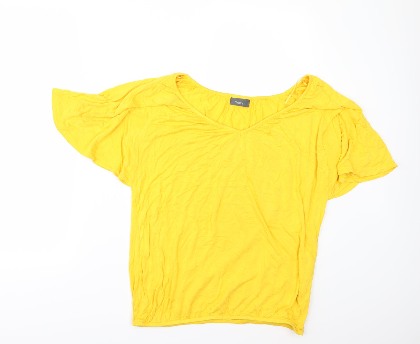C&A Womens Yellow   Tunic Blouse Size M