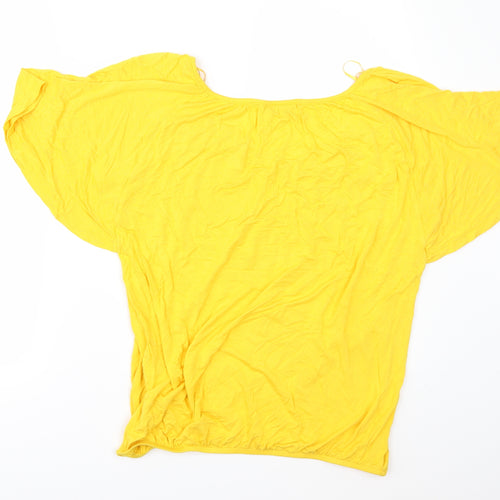 C&A Womens Yellow   Tunic Blouse Size M