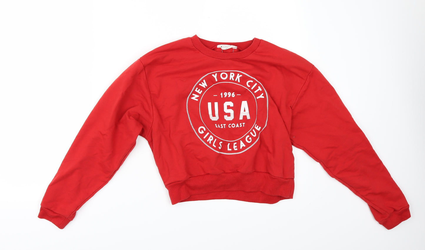 Candy Couture Girls Red   Pullover Sweatshirt Size 13 Years