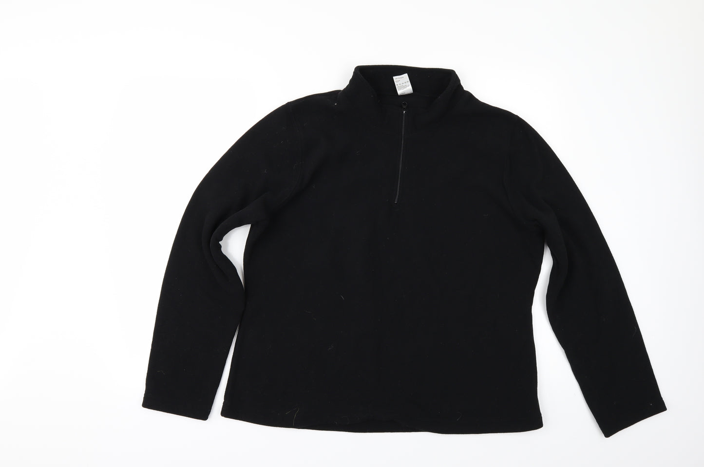 Preworn Womens Black  Fleece Jacket  Size L