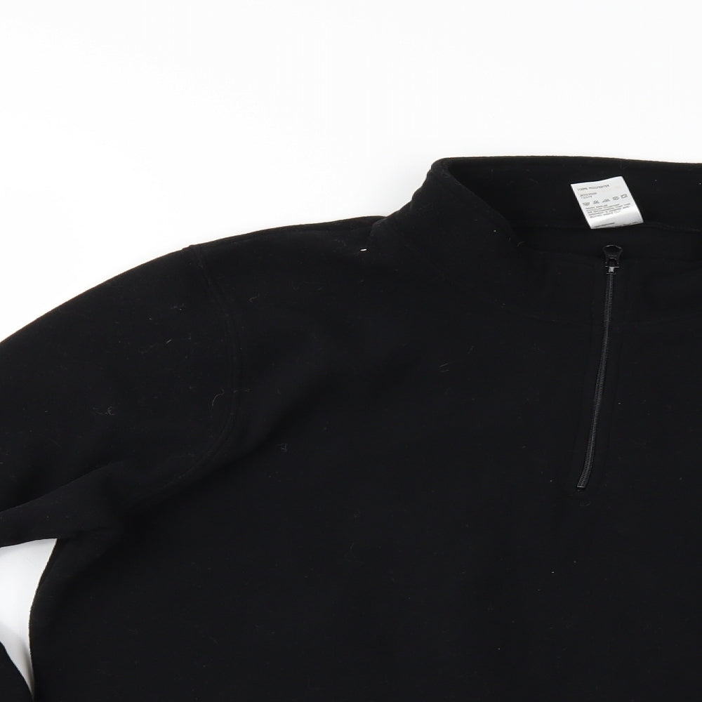 Preworn Womens Black  Fleece Jacket  Size L