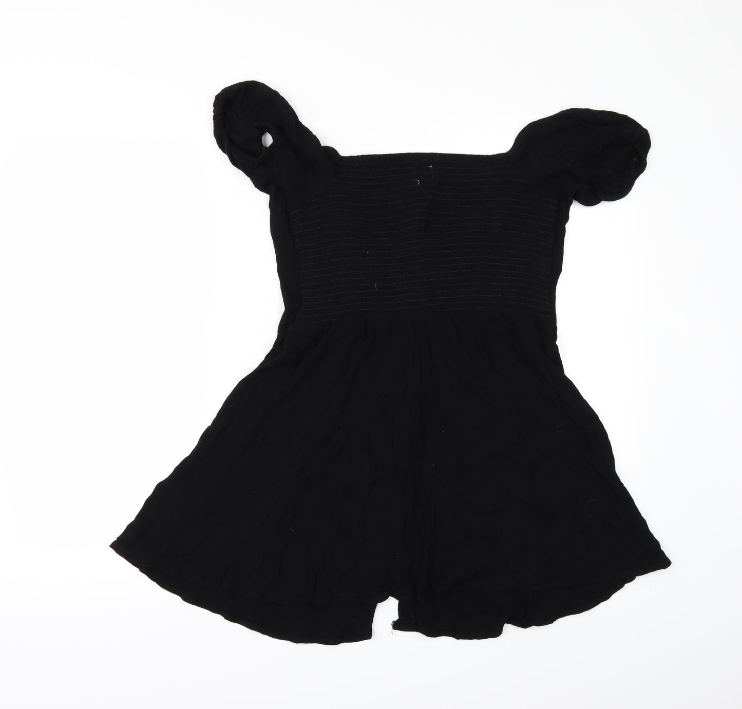 ASOS Womens Black   Tunic Button-Up Size 10
