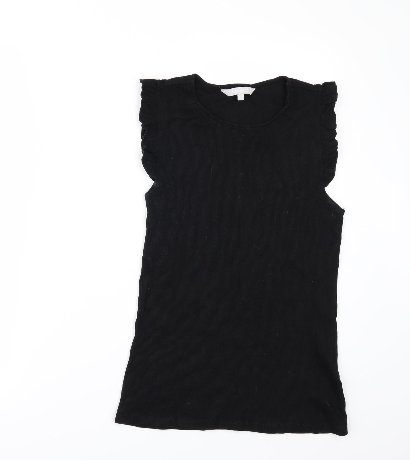 Red Herring Womens Black   Camisole T-Shirt Size 14