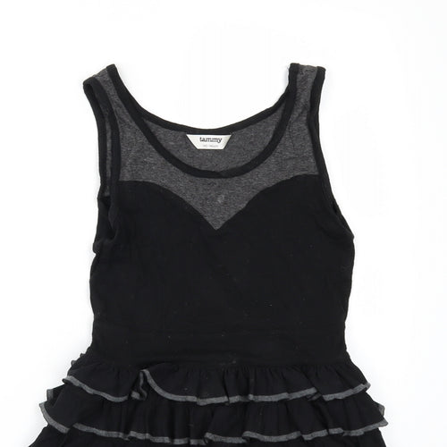 Tammy Girls Black   Fit & Flare  Size 9-10 Years