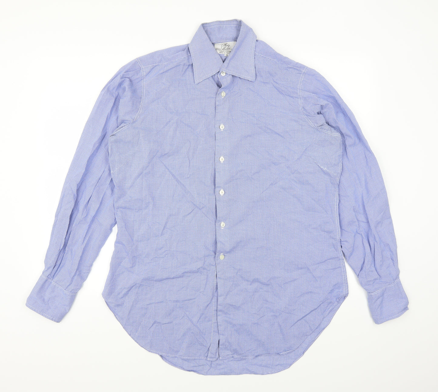 Harry & Hudson Womens Blue Check  Basic Button-Up Size 16