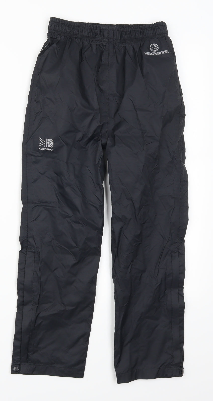 Karrimor Boys Black   Rain Trousers Trousers Size 5-6 Years