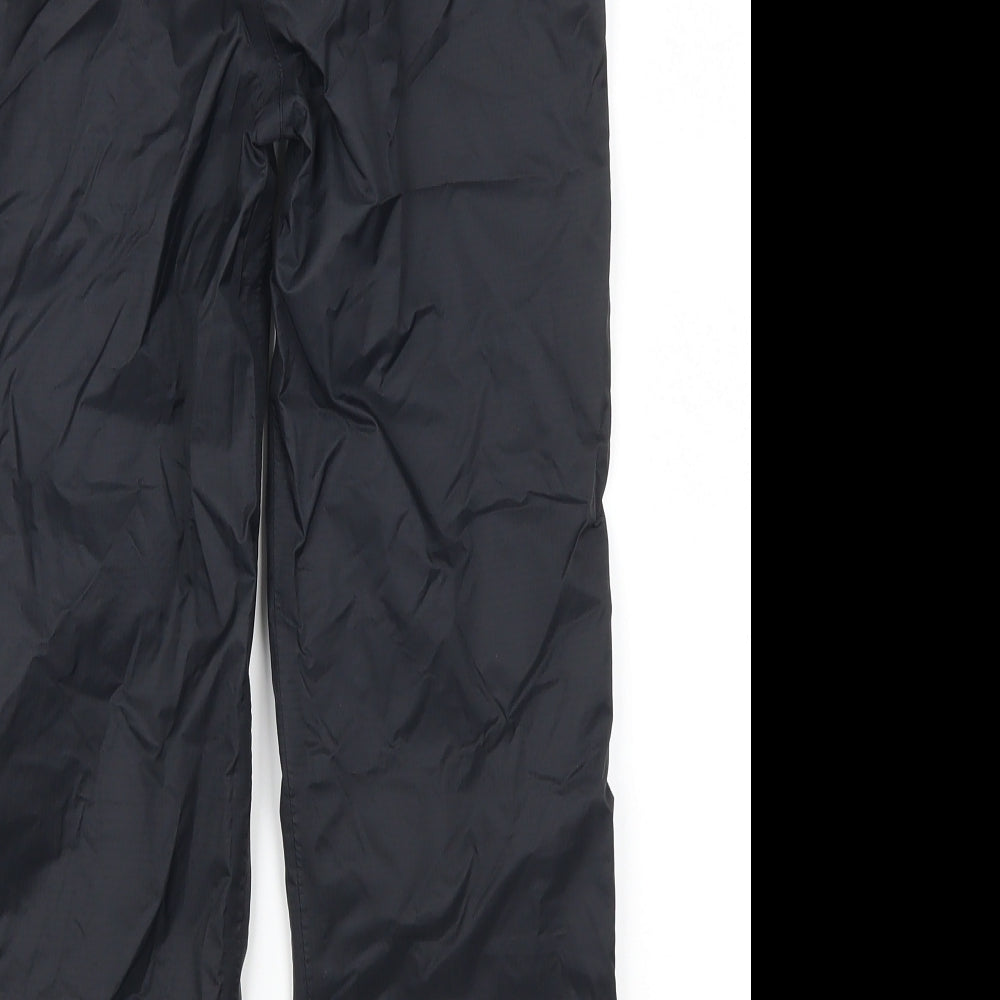 Karrimor Boys Black   Rain Trousers Trousers Size 5-6 Years