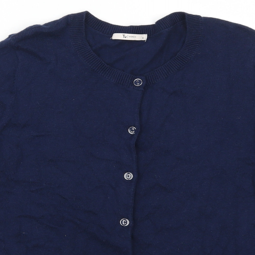 TU Womens Blue   Cardigan Jumper Size 12