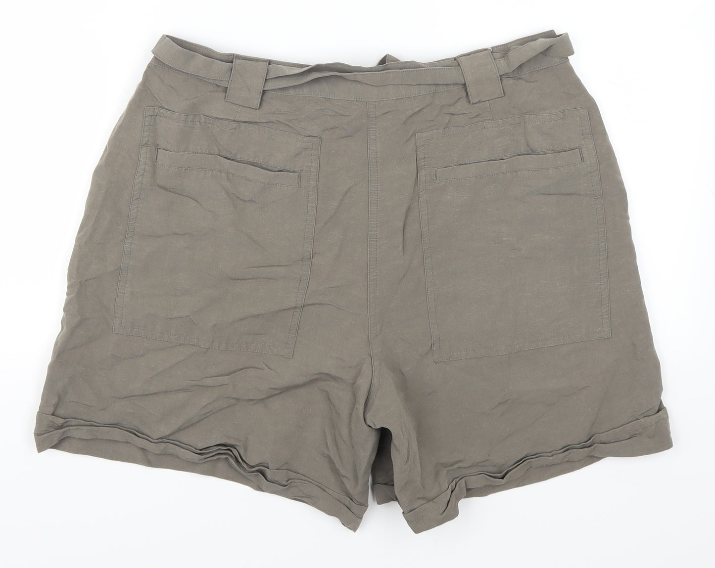 George Womens Green   Mom Shorts Size 16