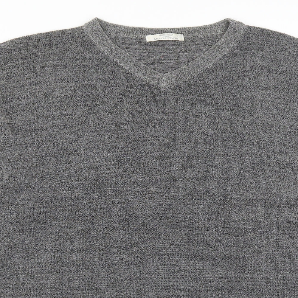 Marks and Spencer Mens Grey    T-Shirt Size XL