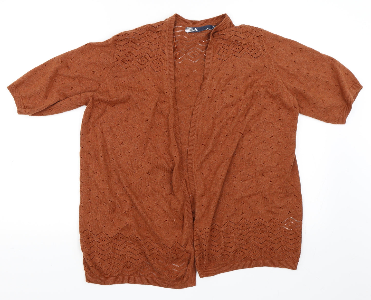 EWM Womens Orange   Cardigan Jumper Size 18