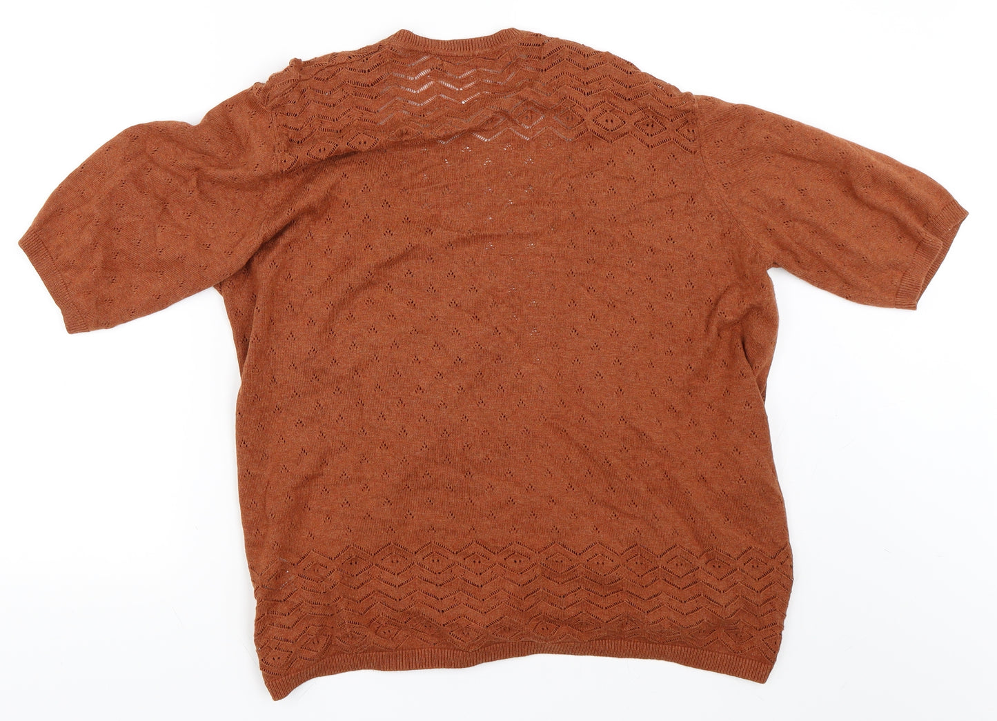 EWM Womens Orange   Cardigan Jumper Size 18