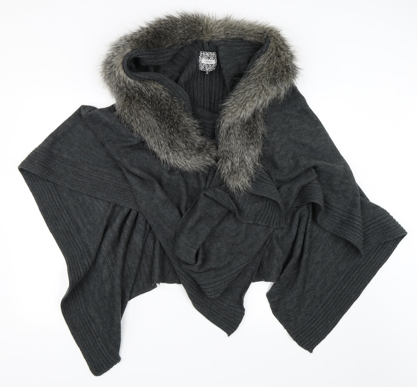 NEXT Womens Grey   Cape Jumper One Size  - Poncho