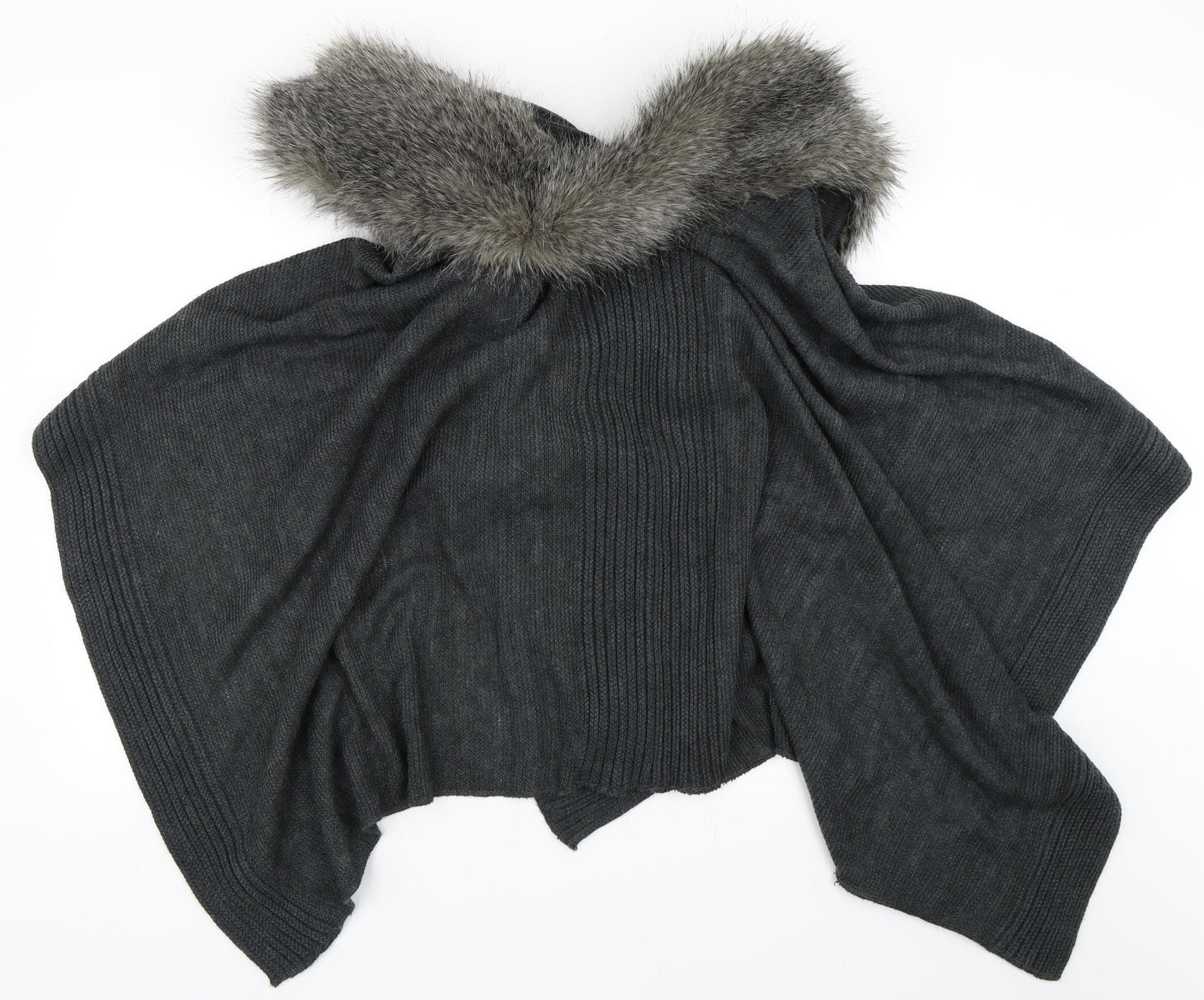 NEXT Womens Grey   Cape Jumper One Size  - Poncho