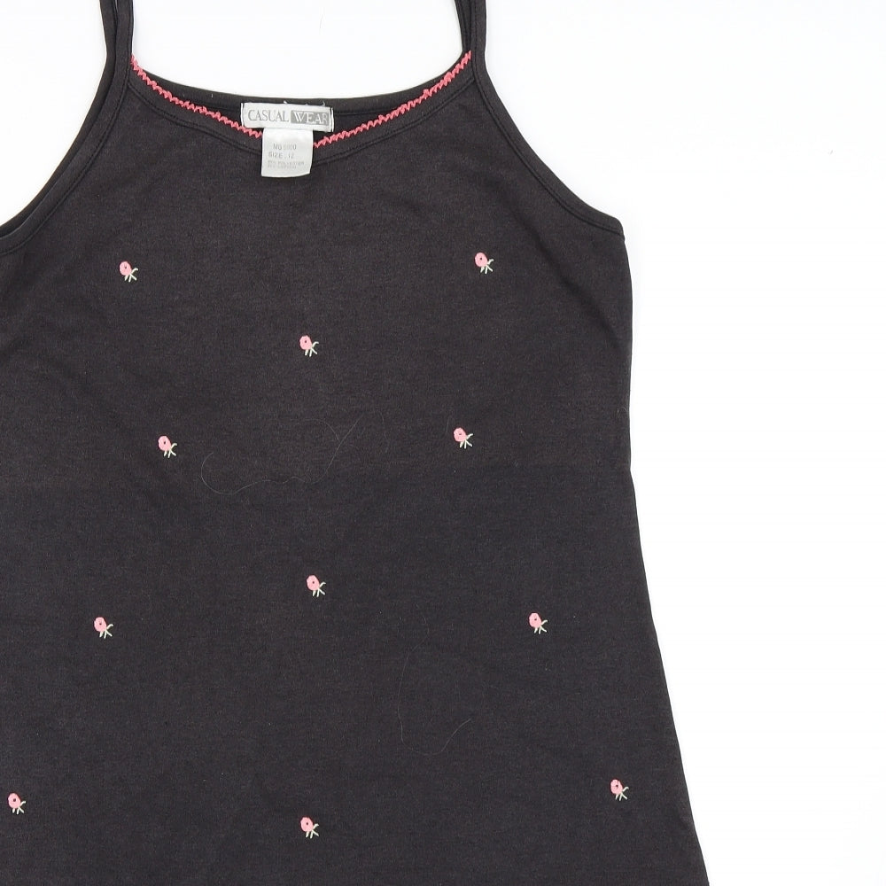 Casual Wear Womens Grey   Slip Dress  Size 12