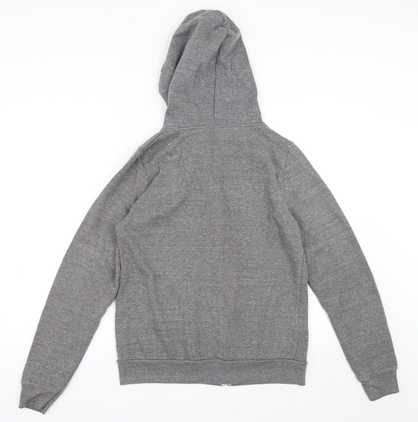 Topshop Womens Grey   Full Zip Hoodie Size 10
