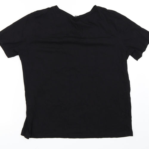 Zara Womens Black   Basic T-Shirt Size XL