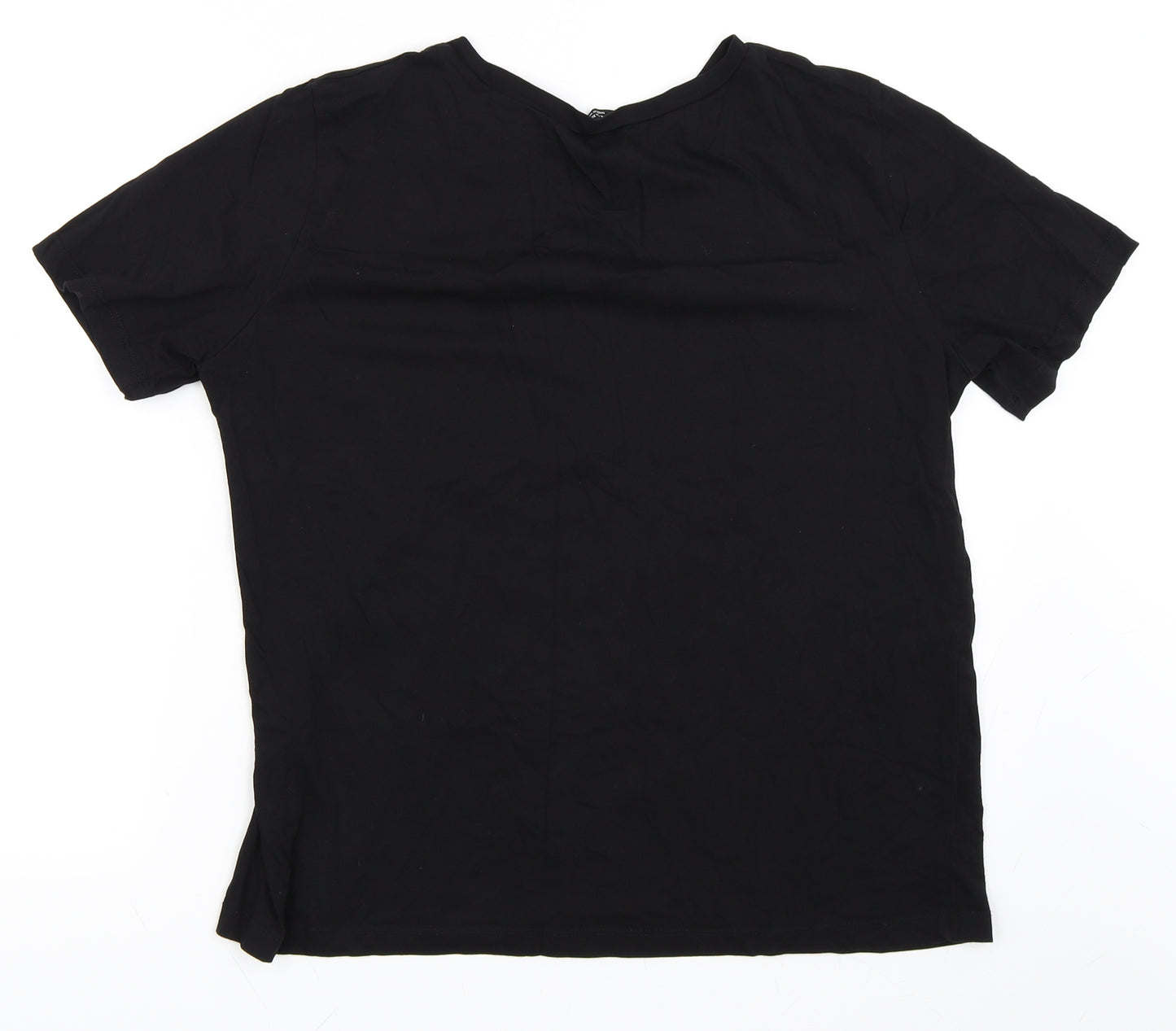 Zara Womens Black   Basic T-Shirt Size XL