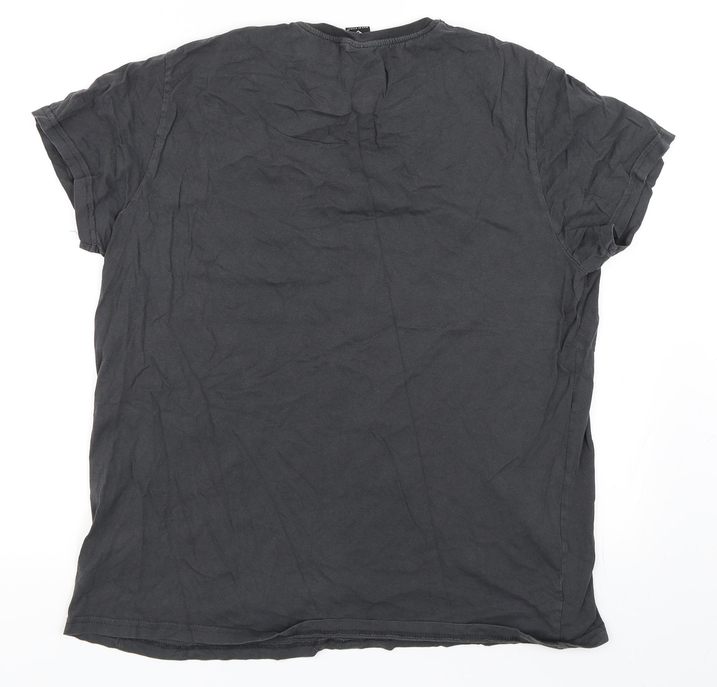 Cedar Wood State Womens Grey   Basic T-Shirt Size XL  - Superman