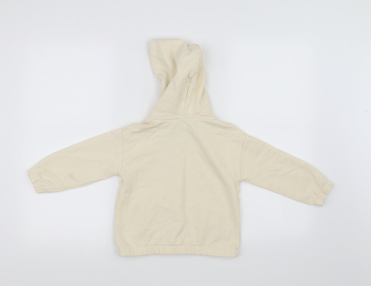 Zara Girls White   Cardigan Hoodie Size 3-4 Years