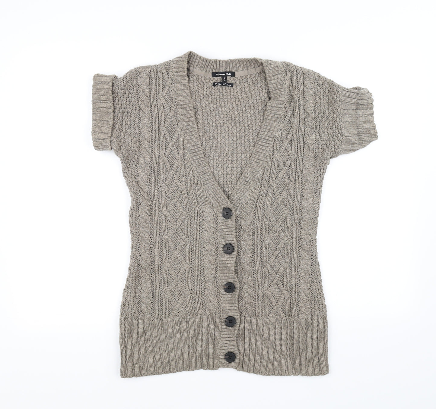 Massamino dutti Womens Brown   Cardigan Jumper Size S