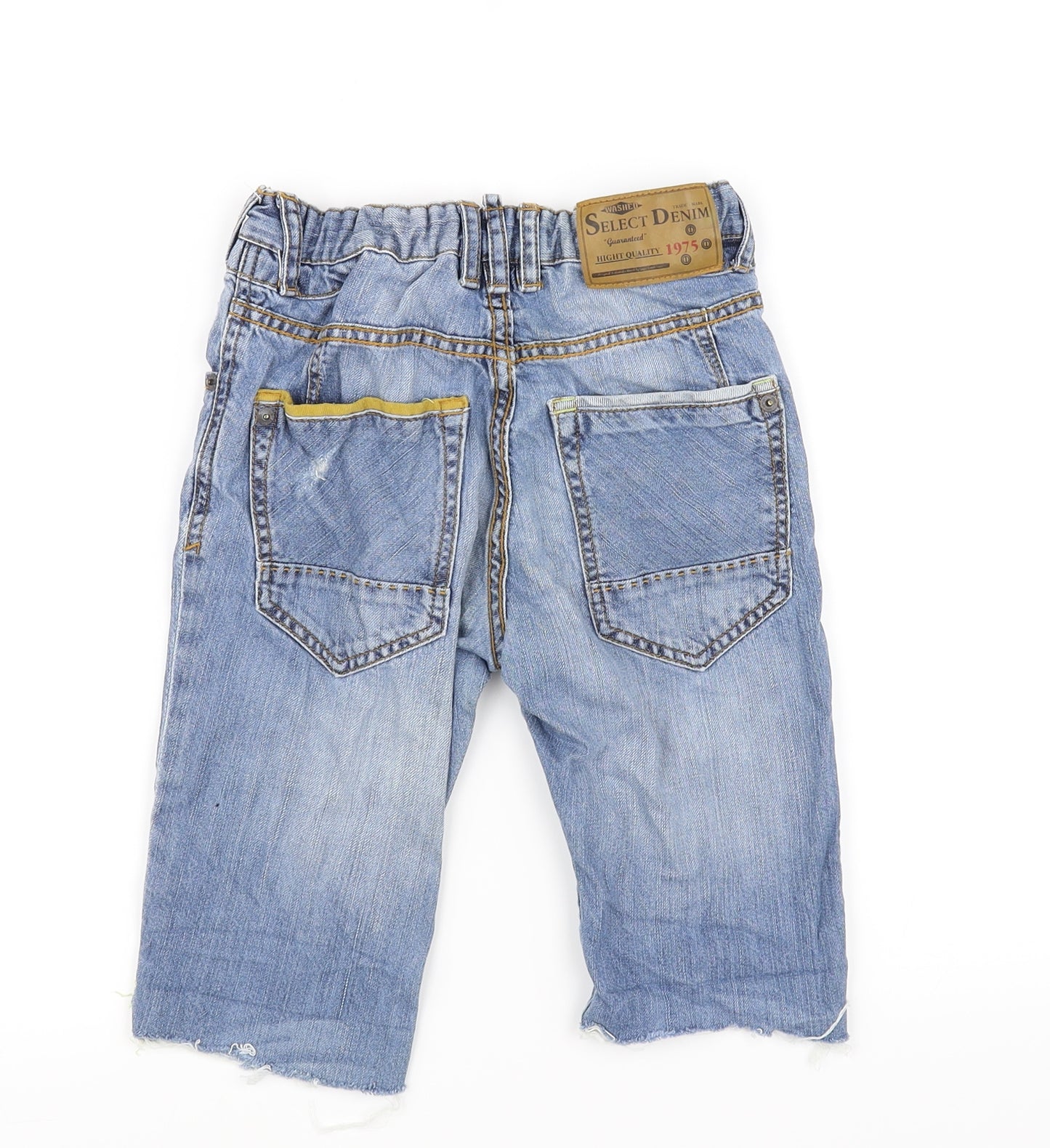 Zara Boys Blue  Denim Cargo Shorts Size 6-7 Years