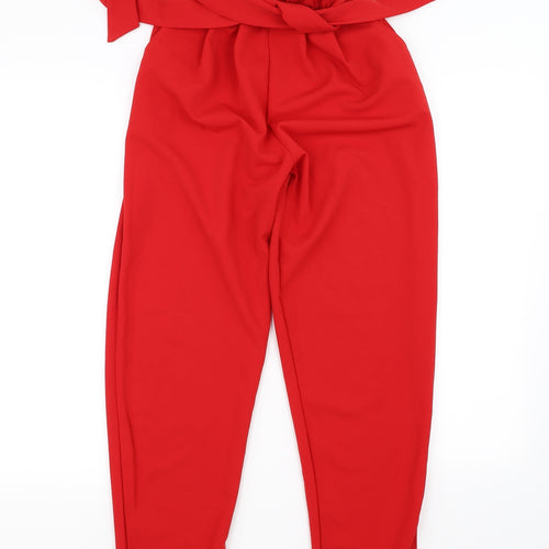 Stylewise Womens Red   Trousers  Size 8 L26 in