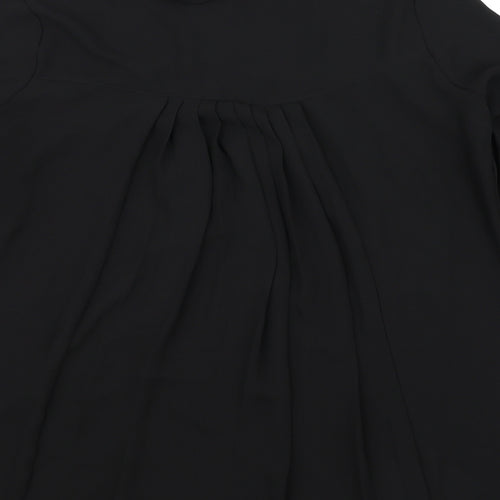 Marks and Spencer Womens Black Floral  Basic Blouse Size 12