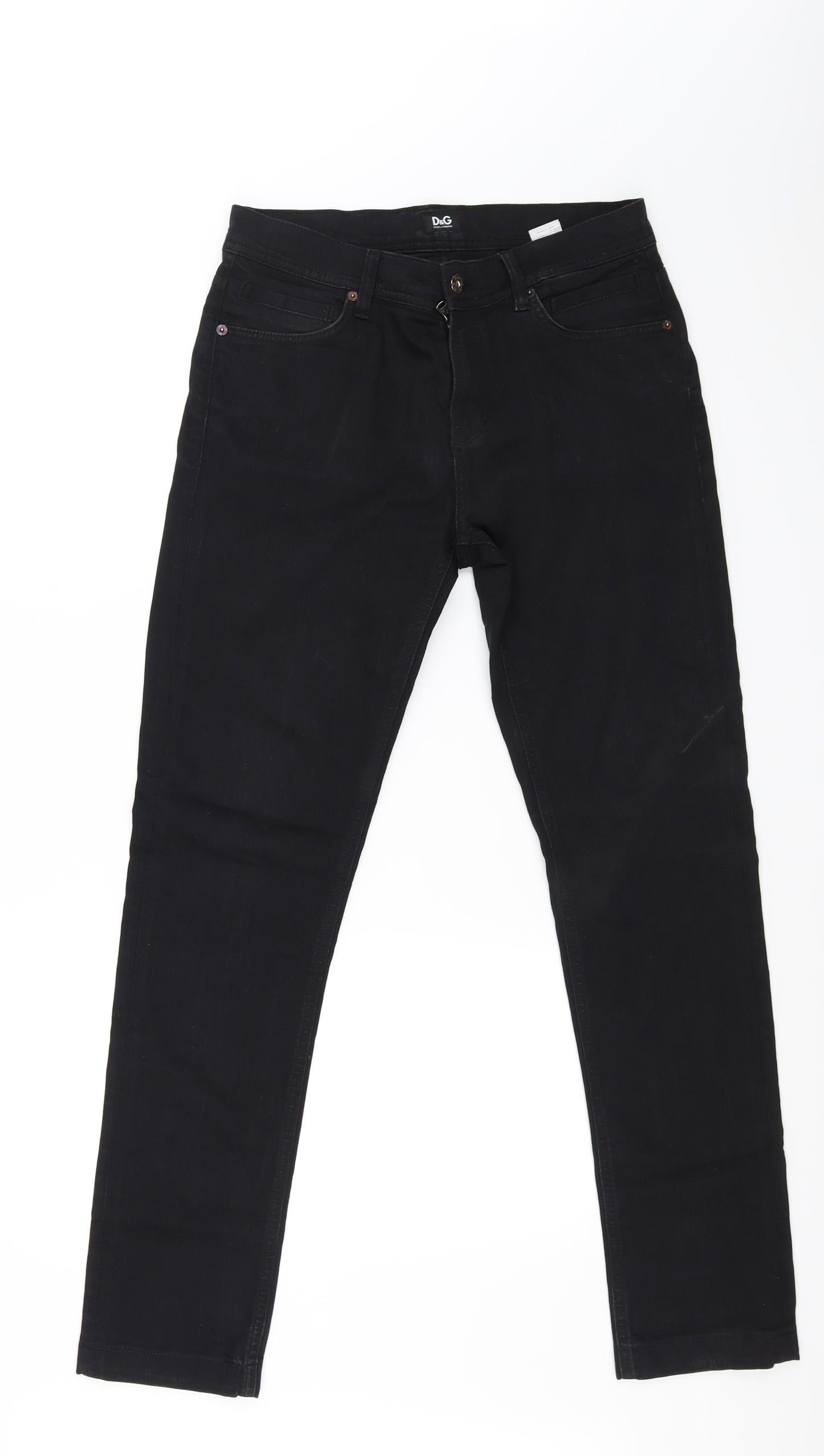 Dolce&Gabbana Womens Black   Skinny Jeans Size 4 L30 in
