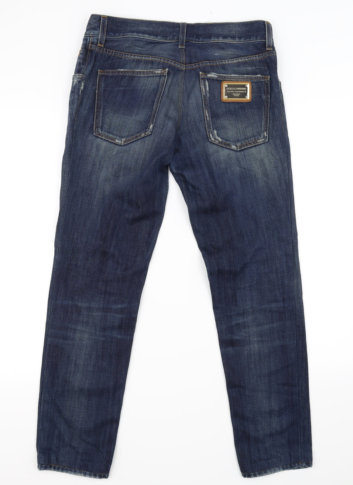 Dolce&Gabbana Womens Blue   Straight Jeans Size 12 L30 in