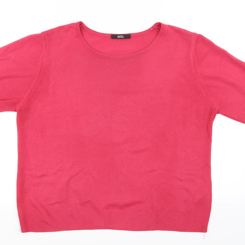 Marks and Spencer Womens Pink   Pullover Jumper Size 16