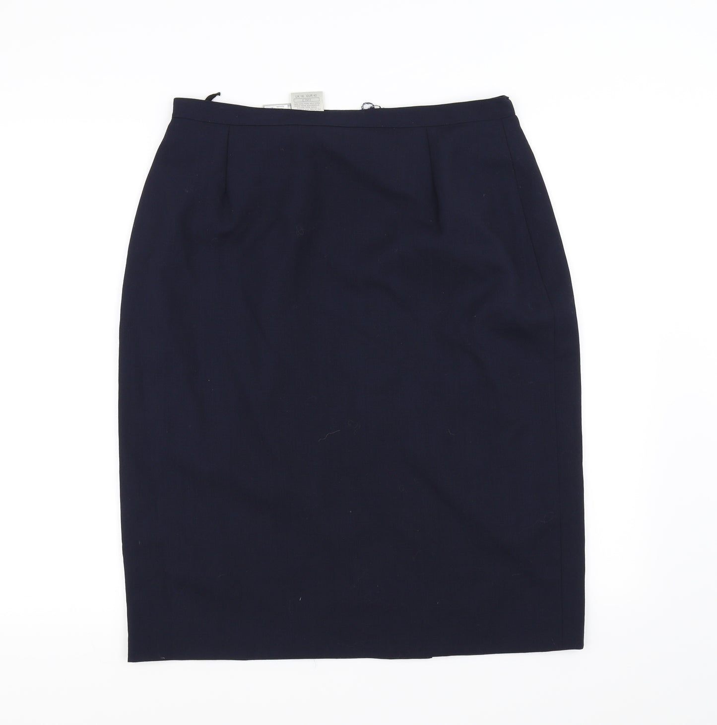 Woolmark Womens Blue   A-Line Skirt Size 16