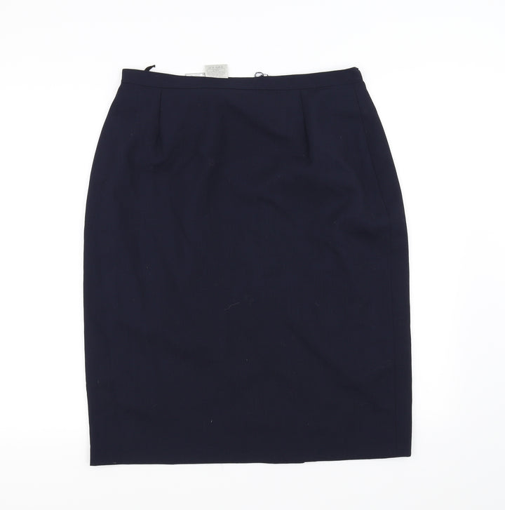 Woolmark Womens Blue   A-Line Skirt Size 16